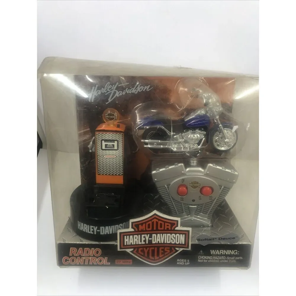 2003 Planet Toys Harley Davidson Radio Control Softail Deuce 27 MHz. Vtg. Read